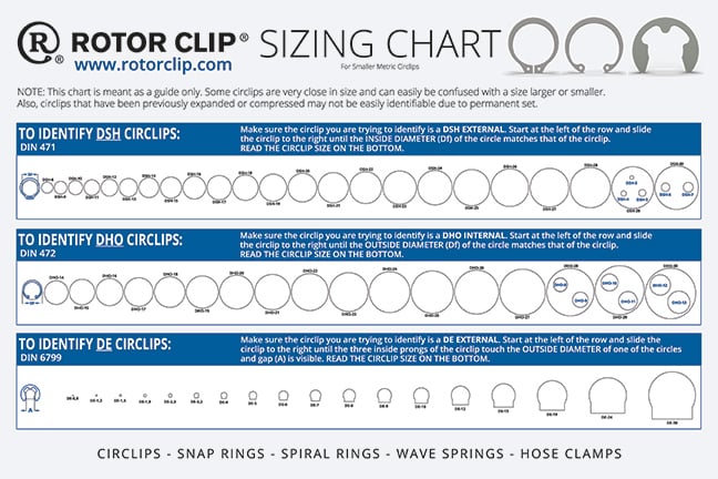 Truarc Retaining Rings Size Chart 